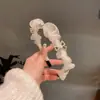 Horquilla de Malla Retro de Lujo Ligero Personalizada Diadema de Verano para Mujer Diadema de Redondeo de Pedrería Súper de Hada Nueva Diadema de Borde Delgado de Celebridad de Internet