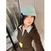 Camiseta a Cuadros Bloque de Color Retro de Manga Larga para Mujer 2025 Otoño Nuevo Diseño Ajustado Cuello Polo Empalme Camisa Básica
