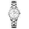 Reloj Diamond para Mujer con Doble Calendario Reloj de Regalo para Comercio Exterior Correa Sólida Resistente al Agua Luminoso Moda Mujer
