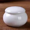 Mini Lata para Té, Tarro Pequeño de Cerámica, Tarro Sólido para Bálsamo, Tarro para Polvos, Caja para Labiales y Rubor, Botella Pequeña de Porcelana, Maceta Pequeña para Árbol de Dinero