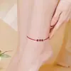 Pulsera de Cinabrio de Guan Yu Pulsera de Arena Roja Amuleto Tai Sui Hilo Rojo Hilo Negro Tejido Fábrica Transmisión en Vivo Dropshipping S2121007