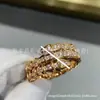 Anillo de Hueso de Serpiente de Primavera de Alta Gama Baojia Moda Ins Anillo con Forma de Serpiente Oro Rosa Oro Blanco para Mujer Anillos de Pareja Incrustados con Diamantes