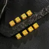 Plata S925 Chapada en Oro Antiguo con Seis Caracteres Espaciadores Accesorios Pequeños Pulsera DIY Hecha a Mano Versátil Cuentas Sueltas Componentes Pequeños