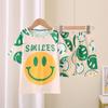 Pijamas de verano para niños, novedad de 2025, de manga corta, finos, para niños, grandes, adolescentes, ropa de casa, ropa exterior.