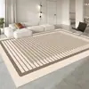 Tapete de chão sofisticado em estilo creme para sofá, ideal para janelas salientes, tapete nórdico para cabeceira de cama, manta leve e luxuosa para mesa de centro, tapete para sala de estar.
