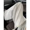 Pantalones Casuales Holgados de Marca de Moda Transfronteriza para Hombre, Pantalones Largos Rectos Sueltos, Pantalones Negros con Textura de Seda de Hielo para Hombre, Verano