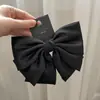 Pinza de Pelo con Resorte de Lazo de Satén Coreano de Gama Alta Personalizada por el Fabricante Accesorios Elegantes de Alta Calidad para la Parte Posterior de la Cabeza