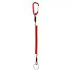 Cable de Acero Cuerda Perdida Mosquetón Resorte de Encogimiento Automático Cuerda Bolso de Mano Cuerda Antiperdida Equipo de Pesca Cuerda de Mano Anticaída Herramienta de Pesca