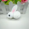 Hecho a Mano Diy 4.5cm Bola de Pelo de Felpa Conejo Dibujos Animados Accesorios Estilo Antiguo Dinastía Han Pasador Pasador Joyería Accesorios Material