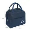 Bolsa de almuerzo aislada, bolsa de almuerzo portátil para estudiantes, impermeable y a prueba de aceite, bolsa de almuerzo para trabajadores de oficina, bolsa de papel de aluminio engrosado