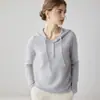 Suéter de Cachemira 2026 Otoño/Invierno Nuevo para Mujer de Manga Larga Botonado Camisa Base Suéter Jersey Elegante Holgado Adelgazante