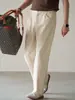 Pantalones Casuales de Mezclilla Estilo Old Money Cintura Semi-Elástica para Hombre Colección Otoño 2026 Algodón de Alta Calidad Pantalones Nuevos de Pierna Recta