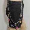 Cadena de Cintura de Resina con Lazo de Caramelo Joyería Transfronteriza Europea y Americana Cadena para Pantalones Hip-hop Chic Callejero Colgante para Pantalones para Adolescentes