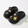 Novas Pantufas de Eva com Sensação de Pisar em Cocô, Verão Desenho Animado Fofo Antiderrapante para Interior Banheiro com Solado Grosso, Pantufas Frescas para Bebê