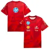 2026 Nuevo Traje de Montar para Motocicleta de Carreras F1 Transpirable de Secado Rápido Cuello Redondo Manga Corta Camisa de Trabajo Off-Road