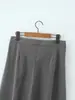 Exportación Transfronteriza Ropa Europea y Americana 2025 Otoño e Invierno Nueva Moda Callejera Pantalones de Traje Casual Doble Pliegue Gris Pierna Ancha