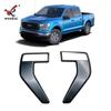 Adequado para Ford 21-22 F150 Raptor Fender luz lateral fibra de carbono quadro decorativo modificado Fender