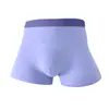 Ropa interior de seda helada para hombre de verano, modelo fino con entrepierna de masaje, 10A antibacteriana, sin costuras, transpirable, calzoncillos bóxer para hombre