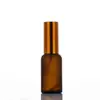 Frasco Essencial de Óleo Marrom à Prova de Luz, Frasco Spray com Conta-Gotas, Frasco Reabastecível de 50ml, Frasco de Amostra Fosco de 100ml, Cosméticos