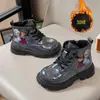 Botas Martin para Niñas con Forro de Felpa Otoño e Invierno Nuevas 2026 Botas de Princesa Elsa Botas de Cuero para Niños Botas Cortas para Bebé Suela Suave Antideslizante