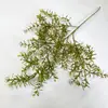 Hierba de Arroz Artificial de Vainilla Jiuli Hojas de Plástico Flores Falsas Flores Artificiales Decoración para el Hogar Sala de Estar Plantas Verdes Falsas