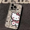 Adecuado para Funda de Teléfono Transparente para iPhone 17 Pro Max, También Adecuado para iPhone 14 Pro Max Gato y Perro de Dibujos Animados