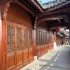 Tallado en Madera Dongyang Puertas y Ventanas Antiguas Personalizadas Reja de Madera Maciza Calada Chinoiserie Reja de Madera Mampara de Entrada Ventana Tallada