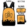 Mochila Fire Shadow nueva mochila transfronteriza traje de tres piezas caricatura moda hombres y mujeres estilo callejero universitario