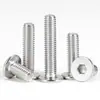En Stock Tornillos para Máquina de Acero Inoxidable 304 de Cabeza Plana Delgada con Zócalo Hexagonal M1.4-M12 Tornillos para Muebles de Cabeza Plana Redonda con Zócalo Hexagonal