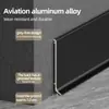 Rodapié de aleación de aluminio sin clavos ni perforaciones de 6 cm ultradelgado estilo Normcore adhesivo de metal para rodapiés