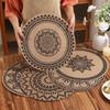 Ventas Directas de Fábrica Yute Estilo Bohemio Estilo Natural Tapete Aislante de Escritorio Tapete para Olla y Tazón Decoración de Mesa para Restaurante