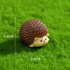 Micropaisaje de dibujos animados de un lindo erizo, decoración de jardinería DIY, accesorios, botella ecológica, adornos de resina para escritorio.