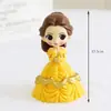 Decoración de pastel de dibujos animados Frozen Aisha Anna Princesa Sakura tarjeta de copo de nieve inserción fiesta de cumpleaños enchufe