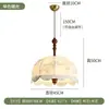 Lámpara colgante pequeña retro de madera maciza estilo vintage con tela de algodón y lino, estilo wabi-sabi japonés, luz de ambiente creativa para comedor, casa de huéspedes, dormitorio