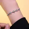Pulsera Exquisita de Circonita con Forma de Rombo Estilo Coreano de Lujo Ligero para Mujer, Diseño de Nicho, Pulsera Dulce Versátil de Moda