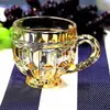 Nuevo Estilo Vidrio Grueso Estilo Europeo Transparente para el Hogar Taza para Café Jugo con Asa Vaso para Whisky Cerveza