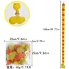 Guirnalda de Flores de Cempasúchil Artificial con Cascabeles para Día de Muertos Mexicano, Halloween y Decoraciones de Boda India, Disponible en Stock