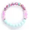 Pulsera de Tres Elementos Más Vendida de Temu Amazon, Pulsera de Piedra Natural, Pulsera de Amatista, Pulsera de Diseño Personalizado al por Mayor