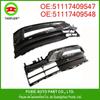 A grelha de entrada de ar dianteira do quadro do farol de nevoeiro é adequada para o BMW Série 5 G38 51117409547 51117409548