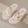 Chanclas Romanas de Flores de Suela Gruesa para Mujer, Atuendo de Verano, Moda Estudiantil, Resistentes al Desgaste, Antideslizantes, Sandalias de Chincheta, Zapatos de Playa para Mujer