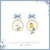 Aretes estilo coreano para mujer azules de verano aretes de moda aretes sencillos de dibujos animados para mujer 2023 Nuevo exquisito elegante de alto sentido