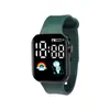 Transfronterizo 2024 superventas creativo astronautas hombres y mujeres estudiantes moda tendencia botón cuadrado led reloj electrónico
