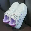 Zapatos para Niños, Zapatos Blancos para Niñas, Transpirables Primavera Nuevo Estilo Zapatos para Niños, Tenis para Niñas, Zapatos Deportivos Casuales de Cuero para Estudiantes