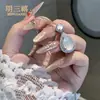 Collar Versátil de Ágata Blanca y Crisoprasa de Alto Hielo con Colgante de Gota de Agua Plateado al por Mayor Suministro en Vivo