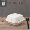 Caixa de Bolo Descartável Estilo Ins Tendência Bento Sobremesa Tiramisu Hambúrguer Pintado à Mão Para Levar Passeio de Primavera Caixa de Piquenique