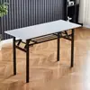 Directo del fabricante, mesa plegable simple, mesa de conferencias de oficina, escritorio largo de estudio, mesa de entrenamiento por computadora, moderna y minimalista