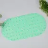 Novo tapete de artesanato com padrão trançado para banheiro, antiderrapante, para box de banheiro, oval, anti-queda, tapete para os pés da banheira