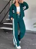 Traje Deportivo Casual de Dos Piezas para Otoño, Moda Reductora de Edad, Combinación de Colores, Nuevo, Transfronterizo Europeo y Americano Amazon Temu 2025