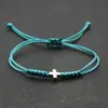 Pulsera de Cruz Nueva Europea y Americana Pulsera de Cuerda Roja Tejida a Mano Pulsera Fuente de Comercio Electrónico Transfronterizo