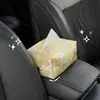 Caja de Pañuelos para Coche Blue Rain, Caja de Pañuelos Colgante para Coche de Alto Nivel Estilo Chino Nuevo, Bolsa Colgante de Pañuelos para Coche Estilo Nacional